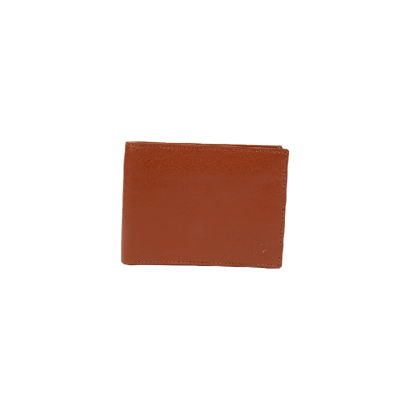 Men's Brown Leather Bifold Wallet