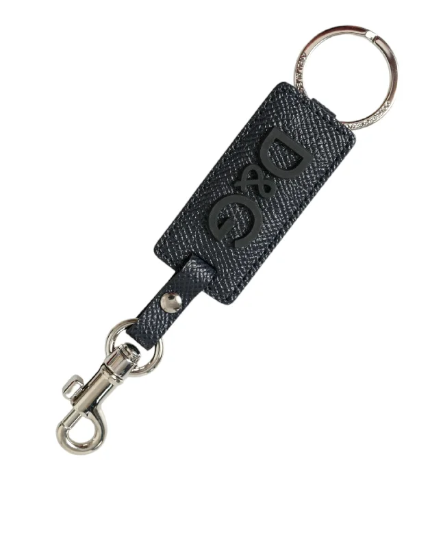 Dolce & Gabbana  Calf Leather DG Logo  Brass Keyring Women's Keychain