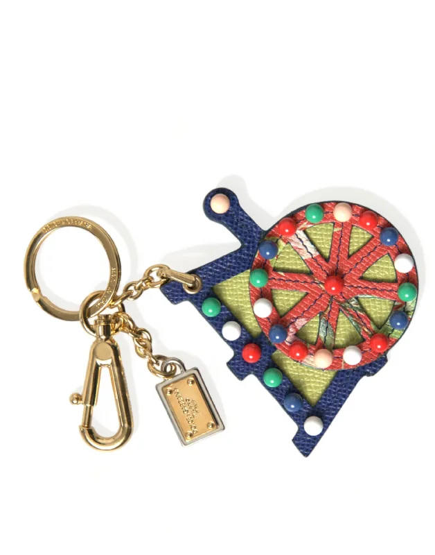 Dolce & Gabbana multi  Tone Carretto Keychain Women's Keyring