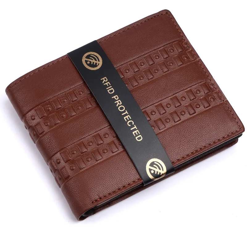 MENS LEATHER WALLET (RFID) 93704 (TAN)