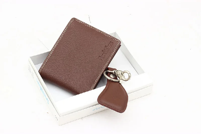 Leather Wallet with Key Chain Combo 28312