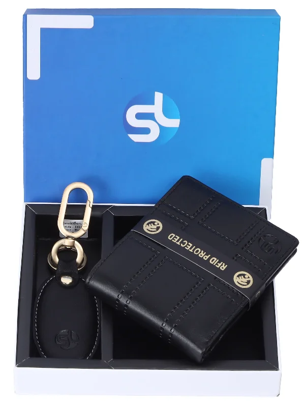 WALLETS WITH KEY RING GIFT COMBO 54128 (RFID)