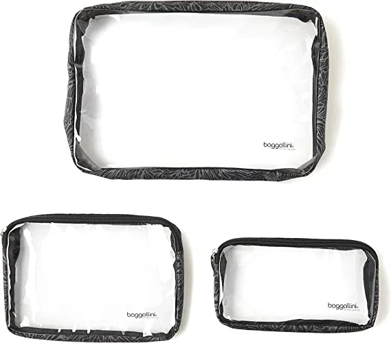 Baggallini  Clear Pouches Travel Accessory Cosmetic Bag CTP485