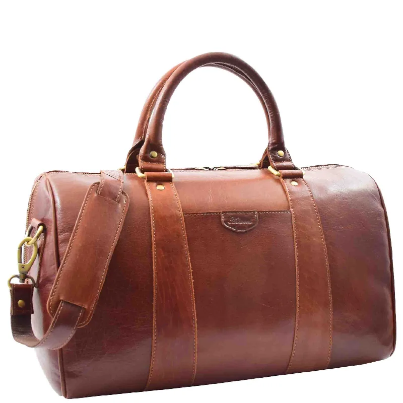 Classic Two Tone Weekend Bag Genoa Chestnut