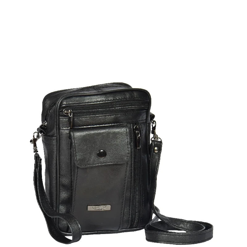 Small Bag with a Wrist Strap HOL954 Black