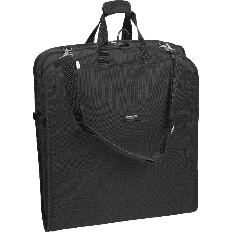 WallyBags 42"   Garment Bag with Shoulder Strap 1840 black