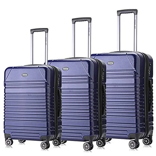 Travel Joy Luggage Set Expandable Suitcase Carry On TSA Locks Lightweight Spinner Wheels ABS+PC Premium Hardshell Luggage 20 24 28 inch 3 Piece Sets